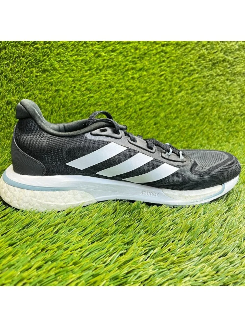 Adidas Supernova+ Womens Size 6.5 Black White Athletic Running Shoes Sneakers